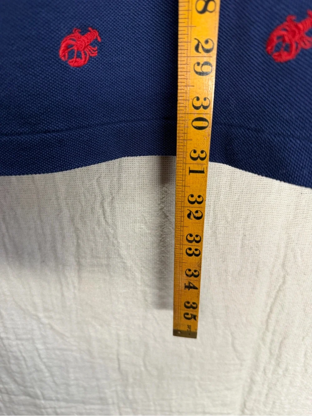 Ralph Lauren Navy Polo with Red Embroidered Motif
